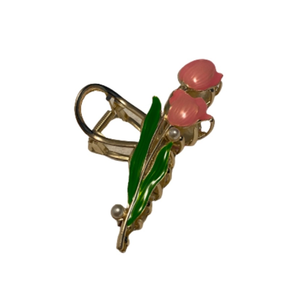 Feel Pretty & Stunning| Floral Tulip Hair Claw Clip Accessory